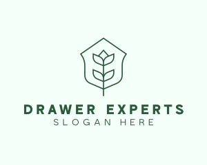 Floral Minimalist Plant Sustainability logo design