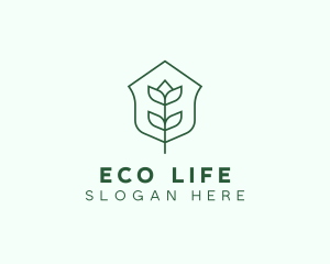 Floral Minimalist Plant Sustainability logo design