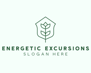 Floral Minimalist Plant Sustainability logo design