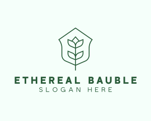 Floral Minimalist Plant Sustainability logo design