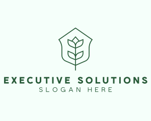 Floral Minimalist Plant Sustainability logo design