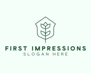 Floral Minimalist Plant Sustainability logo design