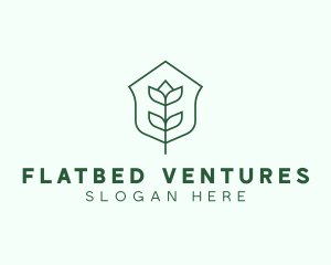 Floral Minimalist Plant Sustainability logo design