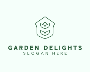 Floral Minimalist Plant Sustainability logo design