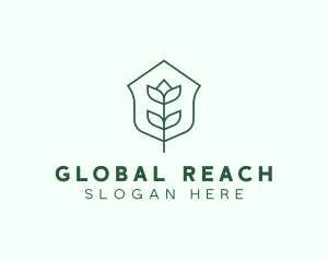 Floral Minimalist Plant Sustainability logo design