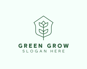 Floral Minimalist Plant Sustainability logo design