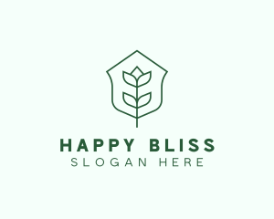 Floral Minimalist Plant Sustainability logo design