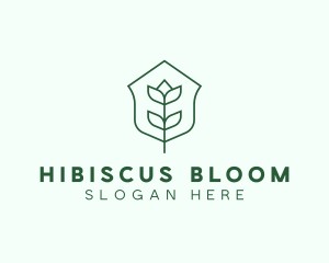 Floral Minimalist Plant Sustainability logo design