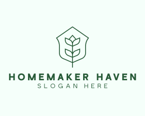 Floral Minimalist Plant Sustainability logo design