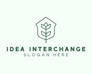 Floral Minimalist Plant Sustainability logo design