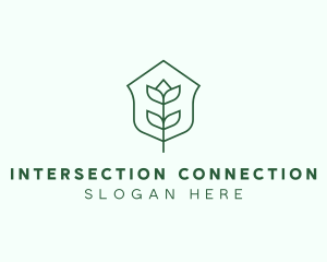 Floral Minimalist Plant Sustainability logo design