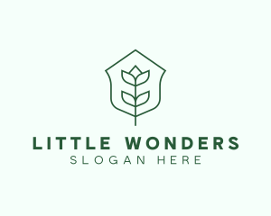 Floral Minimalist Plant Sustainability logo design