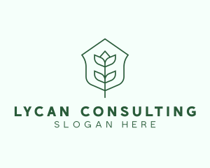 Floral Minimalist Plant Sustainability logo design