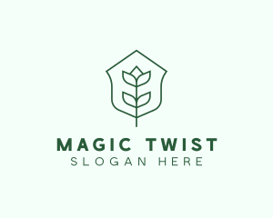 Floral Minimalist Plant Sustainability logo design