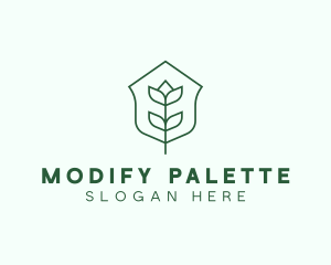 Floral Minimalist Plant Sustainability logo design