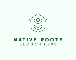 Floral Minimalist Plant Sustainability logo design