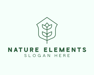 Floral Minimalist Plant Sustainability logo design