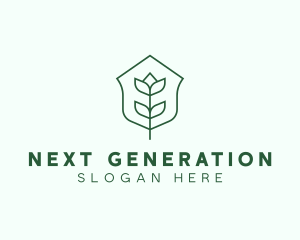 Floral Minimalist Plant Sustainability logo design