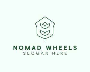 Floral Minimalist Plant Sustainability logo design