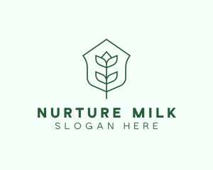 Floral Minimalist Plant Sustainability logo design