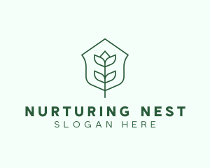 Floral Minimalist Plant Sustainability logo design