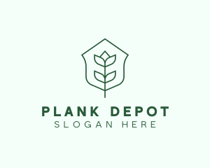 Floral Minimalist Plant Sustainability logo design