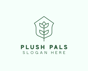 Floral Minimalist Plant Sustainability logo design