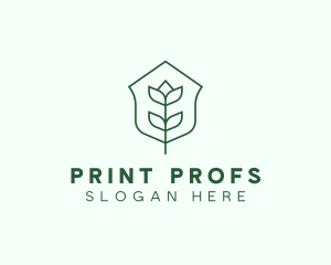 Floral Minimalist Plant Sustainability logo design