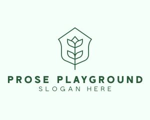 Floral Minimalist Plant Sustainability logo design