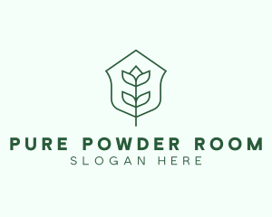 Floral Minimalist Plant Sustainability logo design