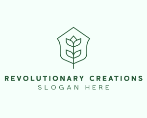 Floral Minimalist Plant Sustainability logo design