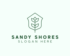 Floral Minimalist Plant Sustainability logo design