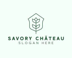 Floral Minimalist Plant Sustainability logo design