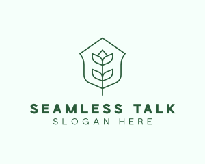 Floral Minimalist Plant Sustainability logo design