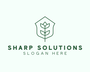 Floral Minimalist Plant Sustainability logo design