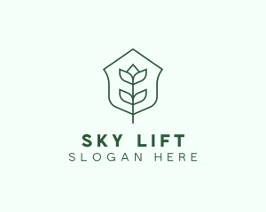 Floral Minimalist Plant Sustainability logo design