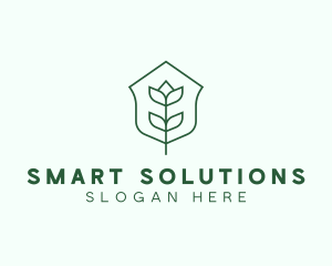 Floral Minimalist Plant Sustainability logo design