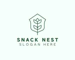 Floral Minimalist Plant Sustainability logo design