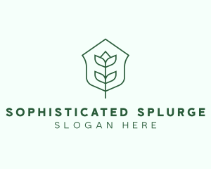 Floral Minimalist Plant Sustainability logo design