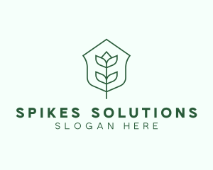 Floral Minimalist Plant Sustainability logo design