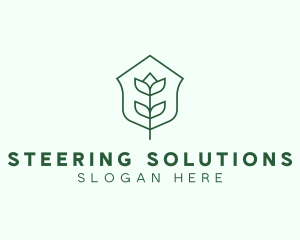 Floral Minimalist Plant Sustainability logo design