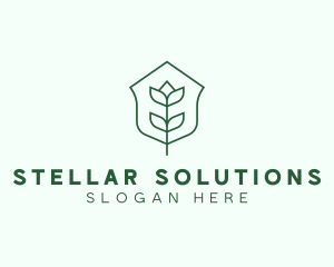 Floral Minimalist Plant Sustainability logo design