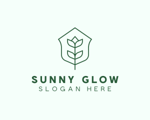 Floral Minimalist Plant Sustainability logo design