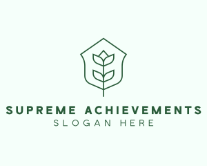 Floral Minimalist Plant Sustainability logo design