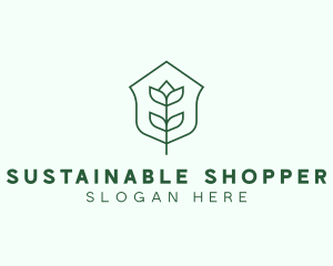 Floral Minimalist Plant Sustainability logo design