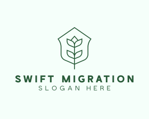 Floral Minimalist Plant Sustainability logo design