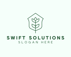 Floral Minimalist Plant Sustainability logo design