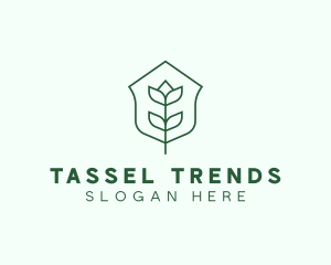 Floral Minimalist Plant Sustainability logo design