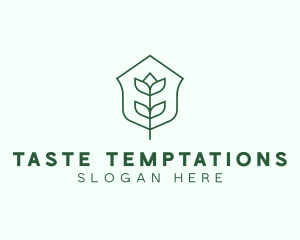 Floral Minimalist Plant Sustainability logo design