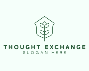 Floral Minimalist Plant Sustainability logo design